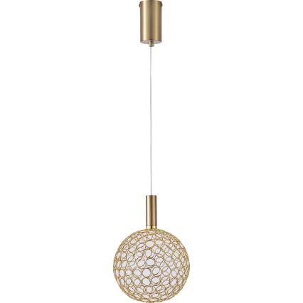 LED Lustra ar auklu PERFORATO LED/6,3W/230V 3000K zelta d. 20 cm