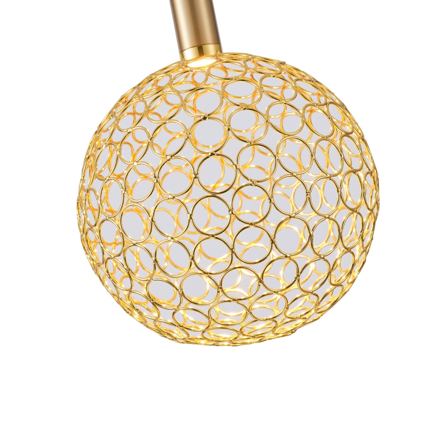LED Lustra ar auklu PERFORATO LED/6,3W/230V 3000K zelta d. 20 cm