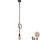 LED Lustra ar auklu ROPE 1xE27/8W/230V
