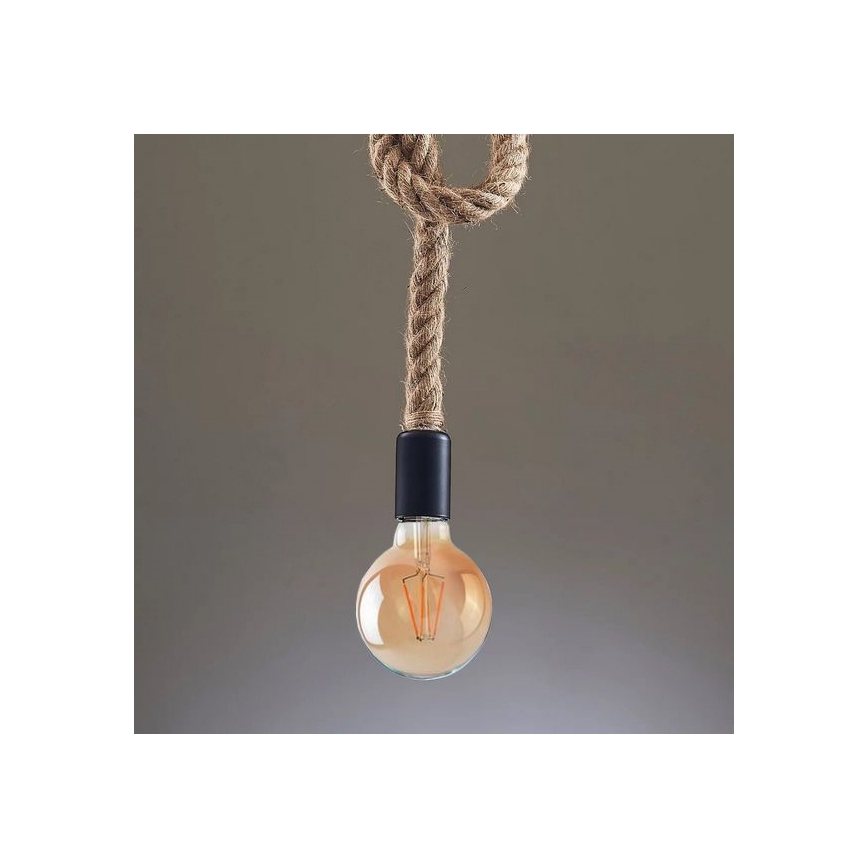 LED Lustra ar auklu ROPE 1xE27/8W/230V