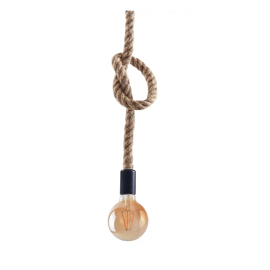 LED Lustra ar auklu ROPE 1xE27/8W/230V