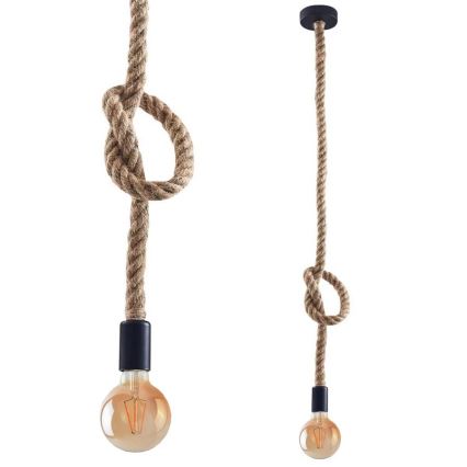LED Lustra ar auklu ROPE 1xE27/8W/230V