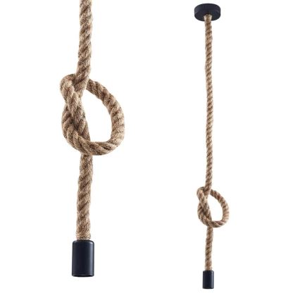 LED Lustra ar auklu ROPE 1xE27/8W/230V