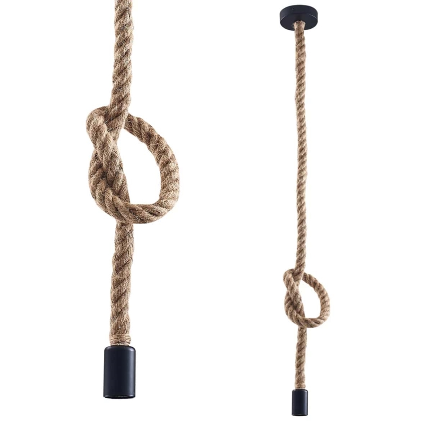 LED Lustra ar auklu ROPE 1xE27/8W/230V