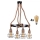 LED Lustra ar auklu ROPE ALEGRA 4xE27/10W/230V