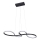 LED Lustra ar auklu SALSA LED/38W/230V 4000K melna