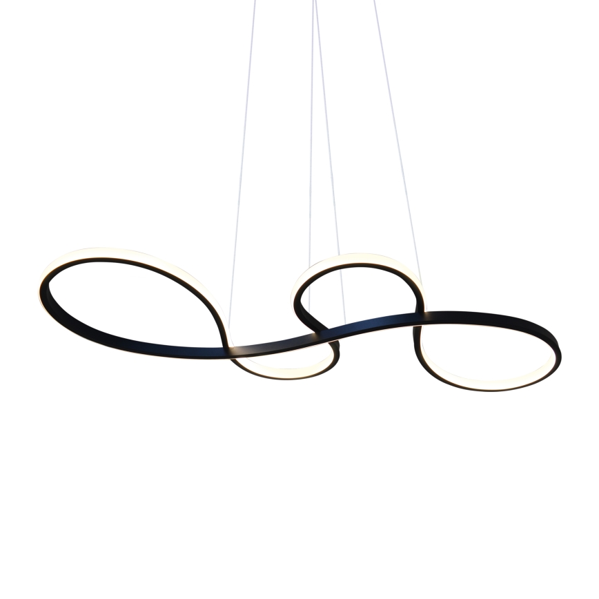 LED Lustra ar auklu SALSA LED/38W/230V 4000K melna