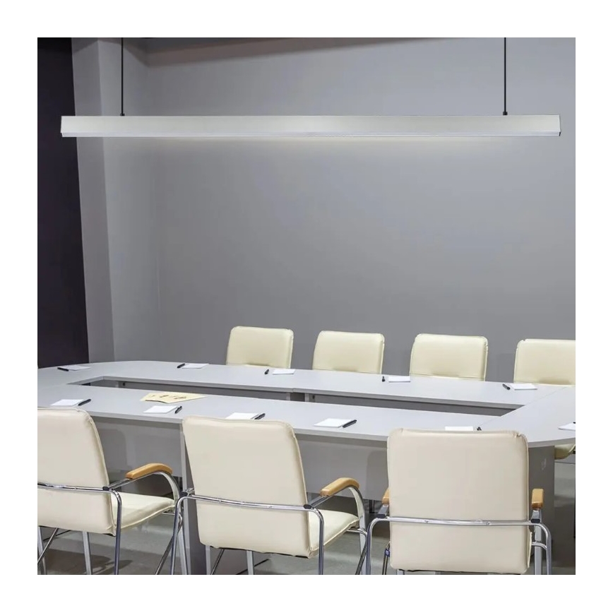 LED Lustra ar auklu SAMSUNG CHIP LED/40W/230V 4000K sudraba