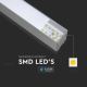 LED Lustra ar auklu SAMSUNG CHIP LED/40W/230V 4000K sudraba