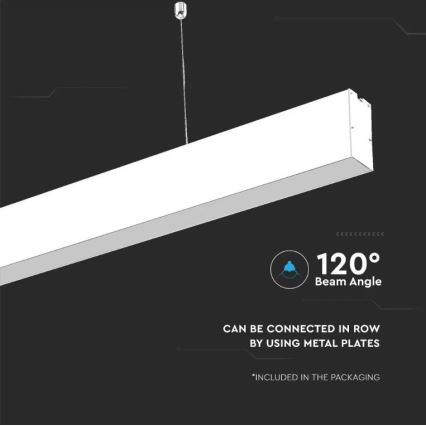 LED Lustra ar auklu SAMSUNG CHIP LED/40W/230V 6400K balta