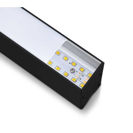 LED Lustra ar auklu SAMSUNG CHIP LED/40W/230V 6400K melna