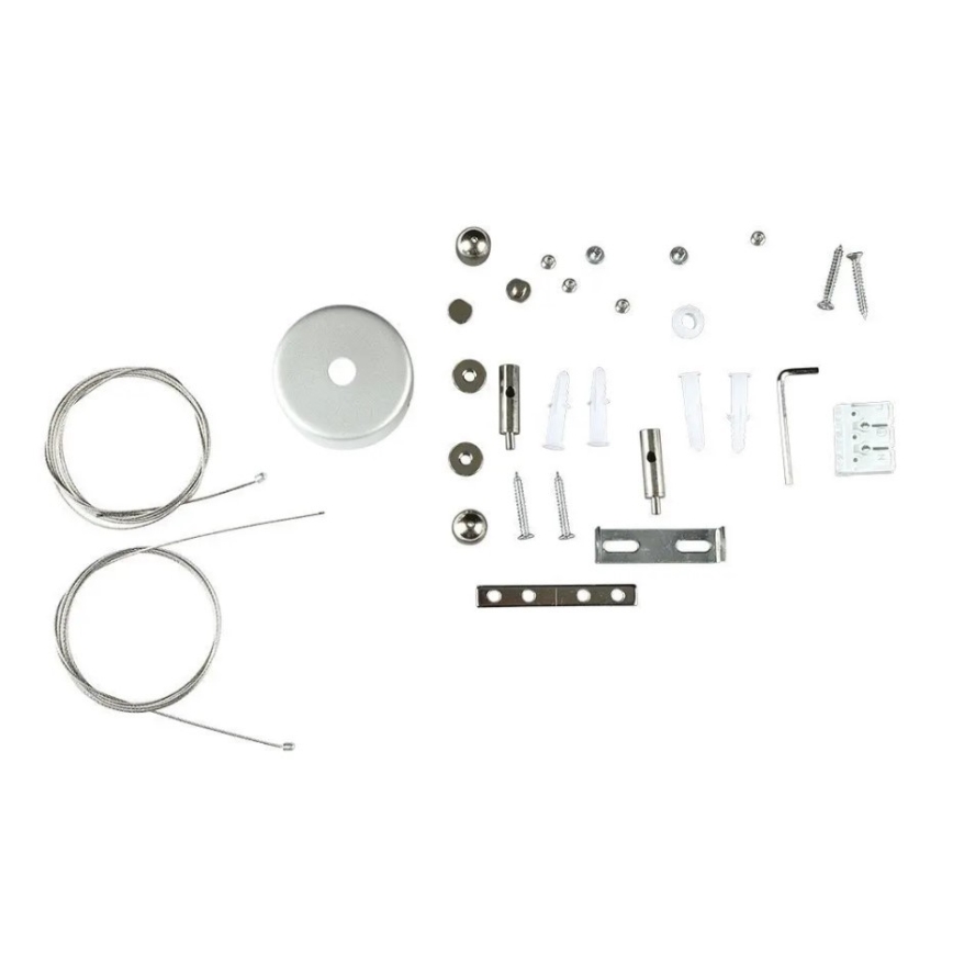 LED Lustra ar auklu SAMSUNG CHIP LED/40W/230V 6400K melna