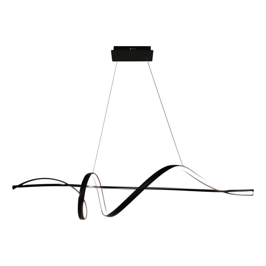 LED Lustra ar auklu SASH LED/36W/230V melna