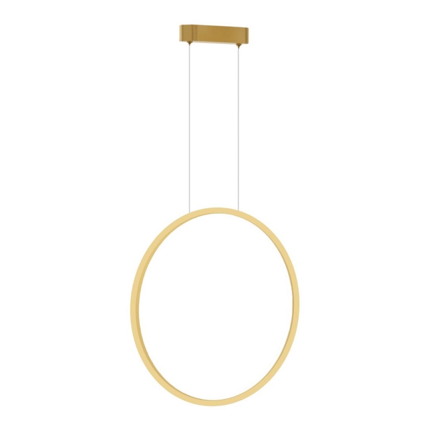LED Lustra ar auklu SATURNO LED/28W/230V d. 50 cm IP44 zelta