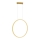 LED Lustra ar auklu SATURNO LED/28W/230V d. 50 cm IP44 zelta