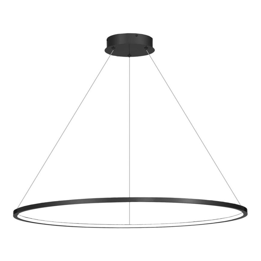 LED Lustra ar auklu SATURNO LED/57W/230V d. 100 cm IP44 antracīta