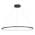 LED Lustra ar auklu SATURNO LED/57W/230V d. 100 cm IP44 antracīta