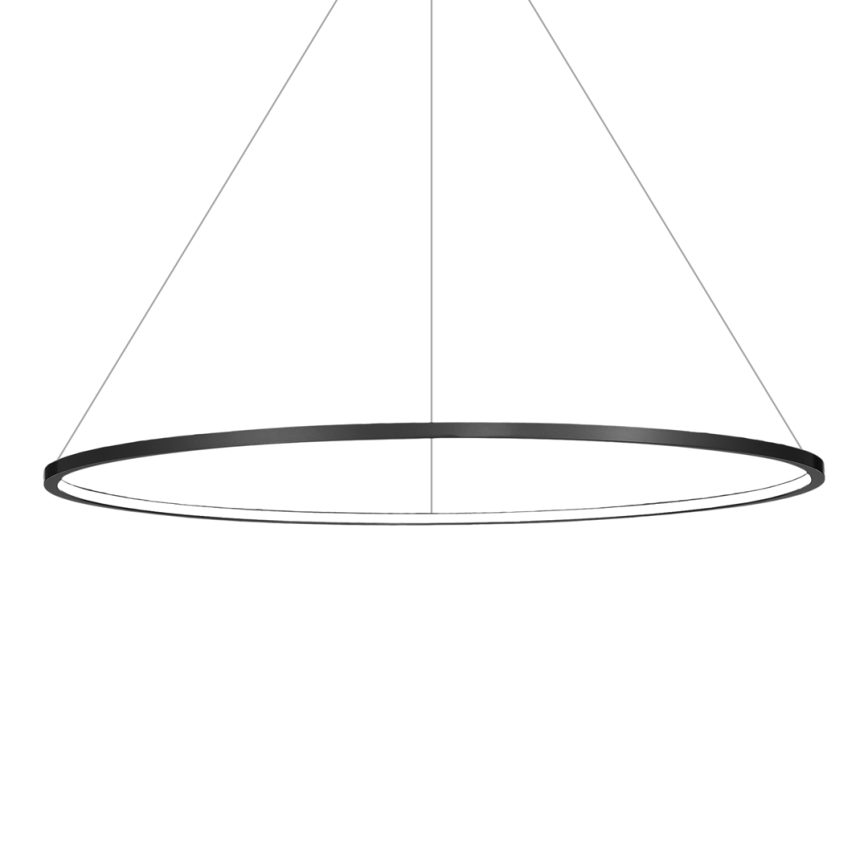 LED Lustra ar auklu SATURNO LED/57W/230V d. 100 cm IP44 antracīta