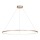LED Lustra ar auklu SATURNO LED/65W/230V d. 120 cm IP44 zelta
