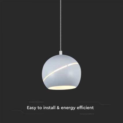 LED Lustra ar auklu skārienvadāma LED/8,5W/230V 3000K balta