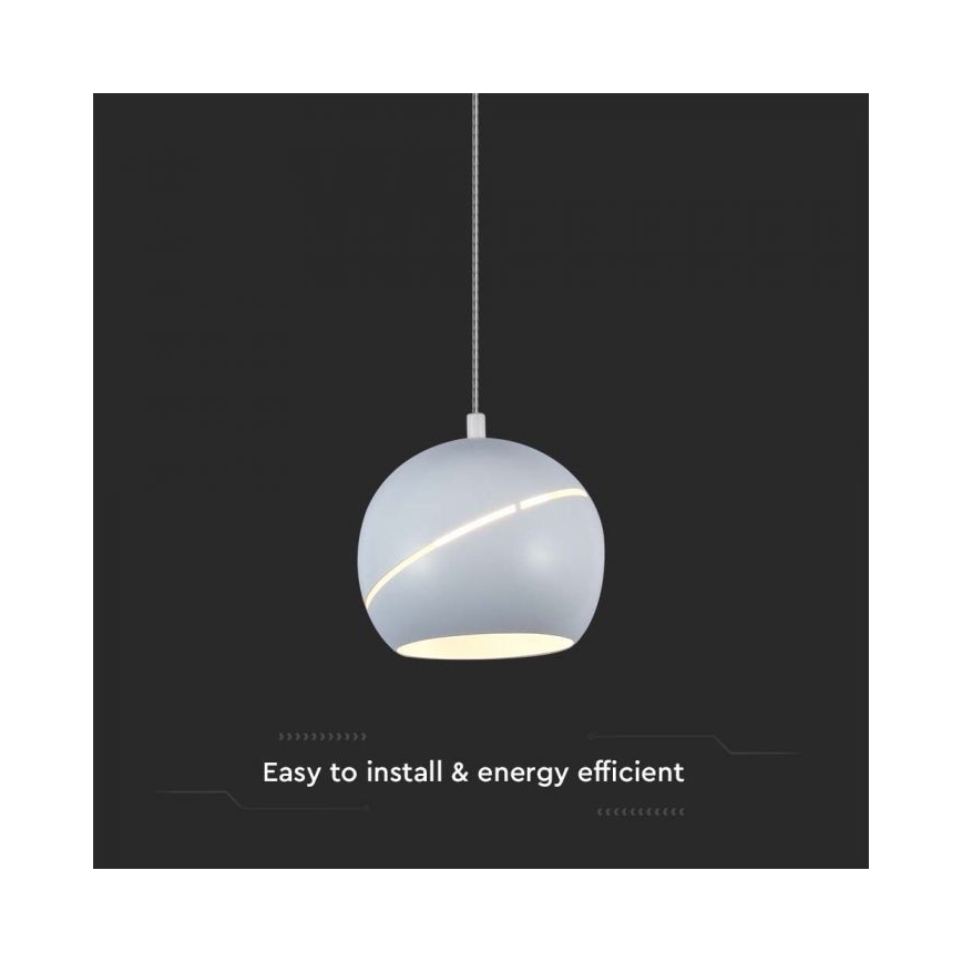 LED Lustra ar auklu skārienvadāma LED/8,5W/230V 3000K balta