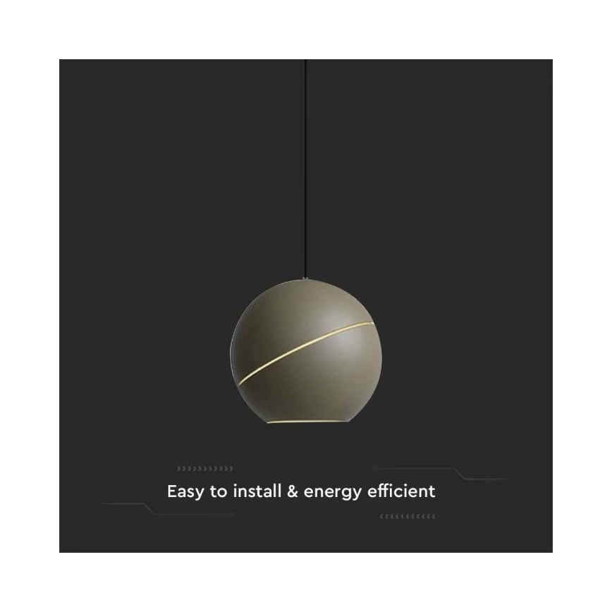 LED Lustra ar auklu skārienvadāma LED/8,5W/230V 3000K zelta