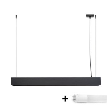 LED Lustra ar auklu SPARK 1xG13/8,5W/230V melna