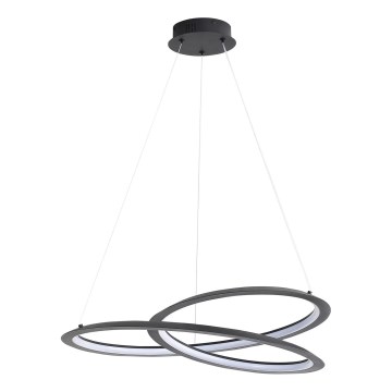LED Lustra ar auklu TANGO LED/44W/230V 4000K d. 60 cm melna