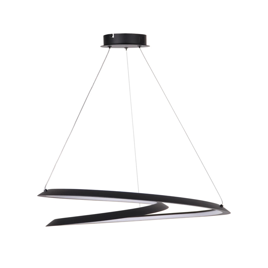 LED Lustra ar auklu TANGO LED/44W/230V 4000K d. 60 cm melna