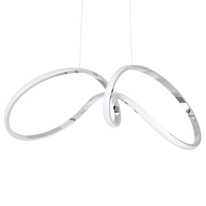 LED Lustra ar auklu TESORO LED/48W/230V spīdīgi hromēts