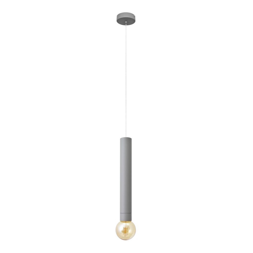 LED Lustra ar auklu TUBA 1xGU10/20W/230V pelēka