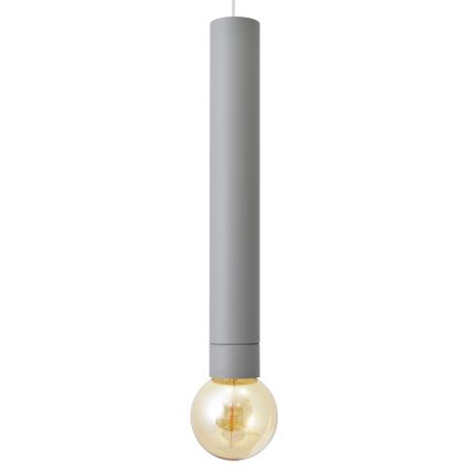 LED Lustra ar auklu TUBA 1xGU10/20W/230V pelēka