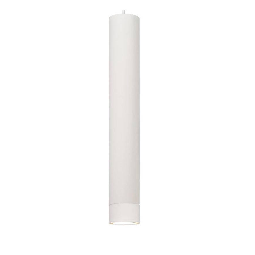 LED Lustra ar auklu TUBA 1xGU10/4,8W/230V balta
