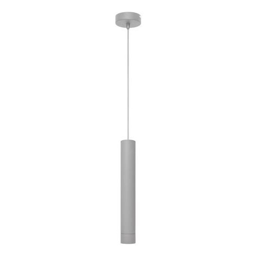 LED Lustra ar auklu TUBA 1xGU10/4,8W/230V pelēka
