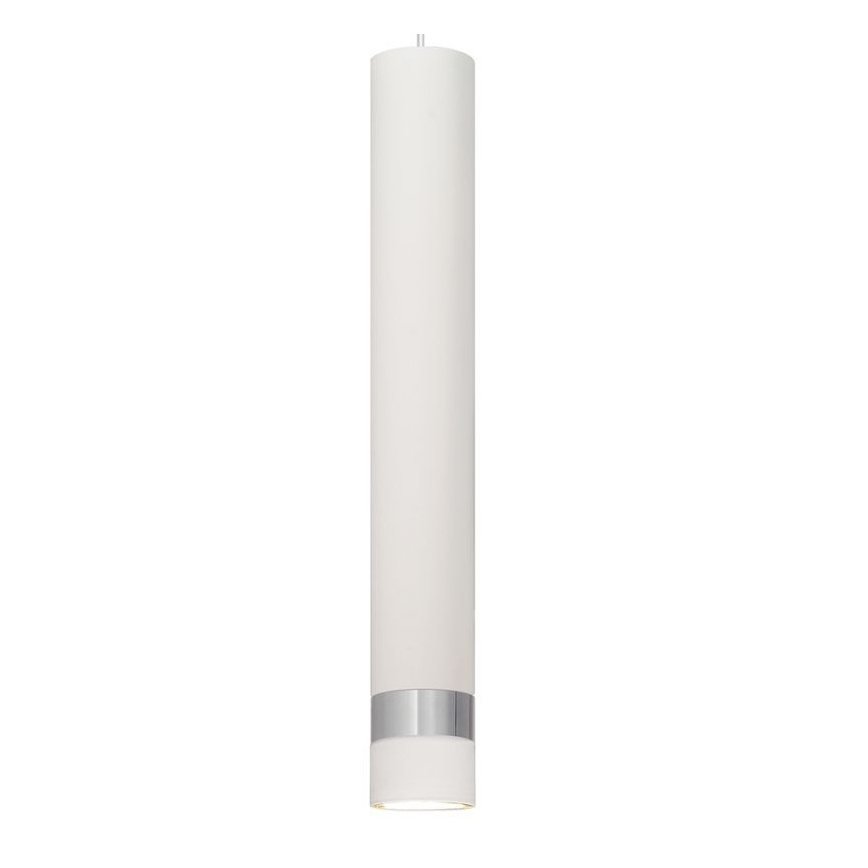 LED Lustra ar auklu TUBA 3xGU10/4,8W/230V balta/spīdīgs hroms
