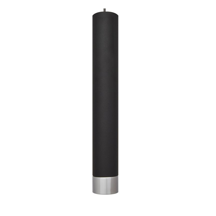 LED Lustra ar auklu TUBA 3xGU10/4,8W/230V melna/spīdīgs hroma