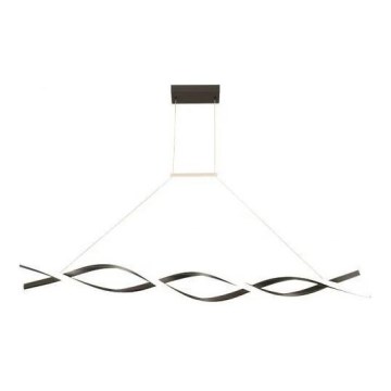 LED Lustra ar auklu TWIST LED/37W/230V 4000K 120 cm melna