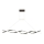 LED Lustra ar auklu TWIST LED/37W/230V 4000K 120 cm melna