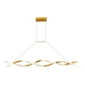 LED Lustra ar auklu TWIST LED/37W/230V 4000K 120 cm zelta