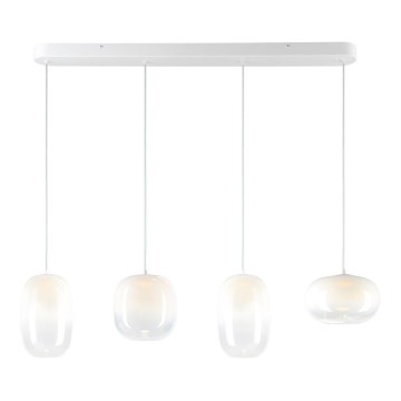 LED Lustra ar auklu VASO LED/15W/230V balta