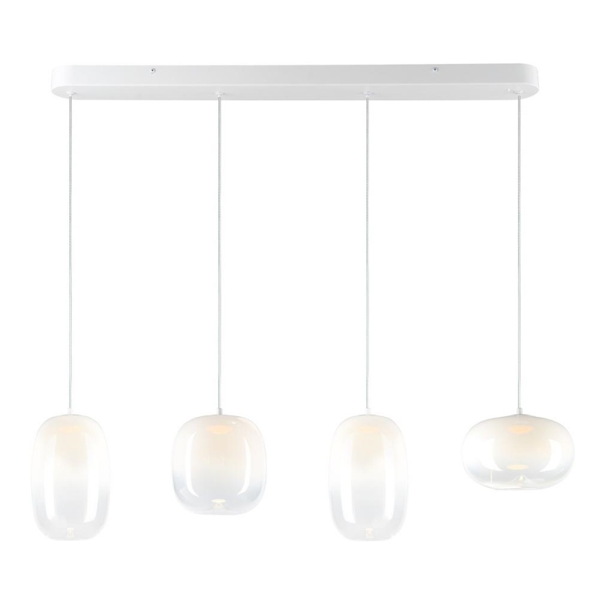 LED Lustra ar auklu VASO LED/15W/230V balta