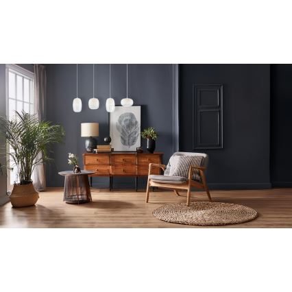 LED Lustra ar auklu VASO LED/15W/230V balta