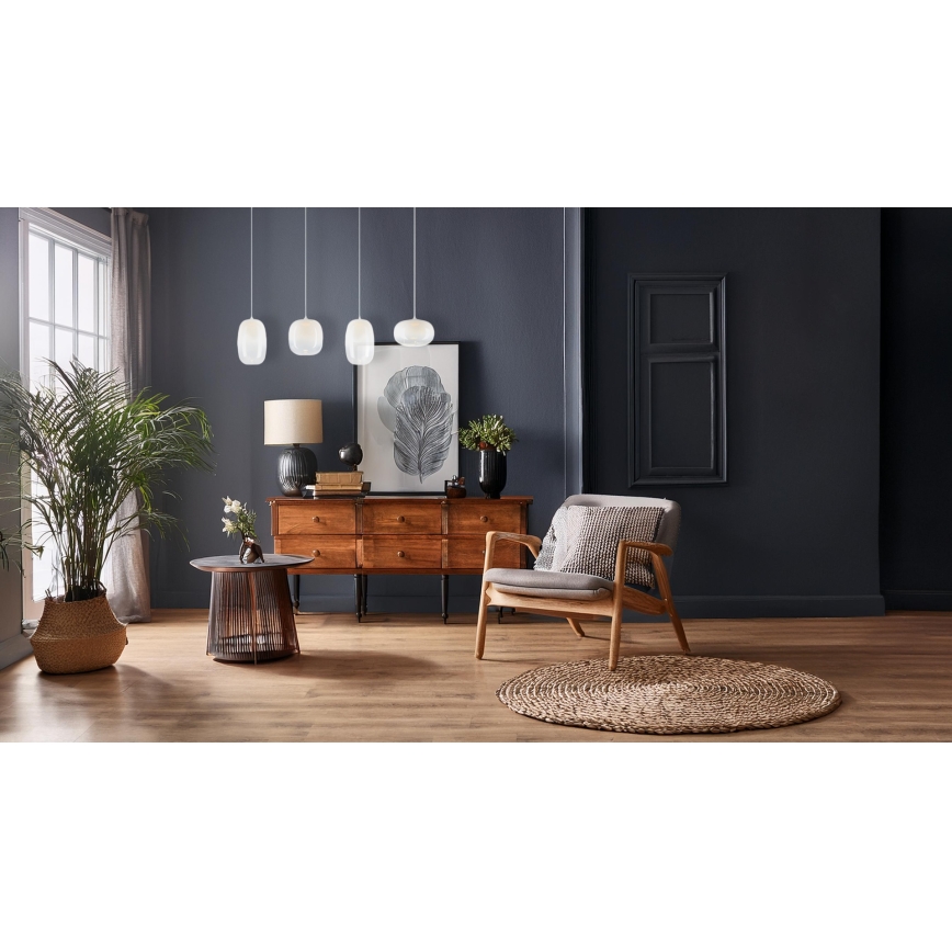 LED Lustra ar auklu VASO LED/15W/230V balta