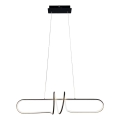 LED Lustra ar auklu VERTIGO LED/54W/230V melna