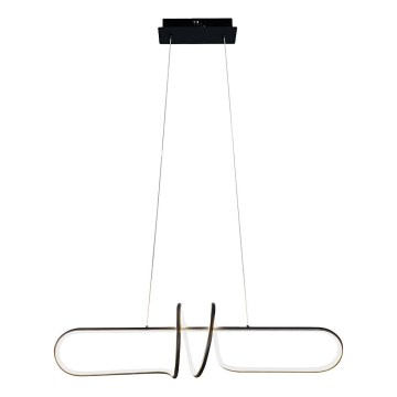LED Lustra ar auklu VERTIGO LED/54W/230V melna