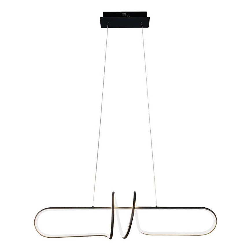 LED Lustra ar auklu VERTIGO LED/54W/230V melna