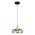 LED Lustra ar auklu VETRO LED/6W/230V bēša/melna