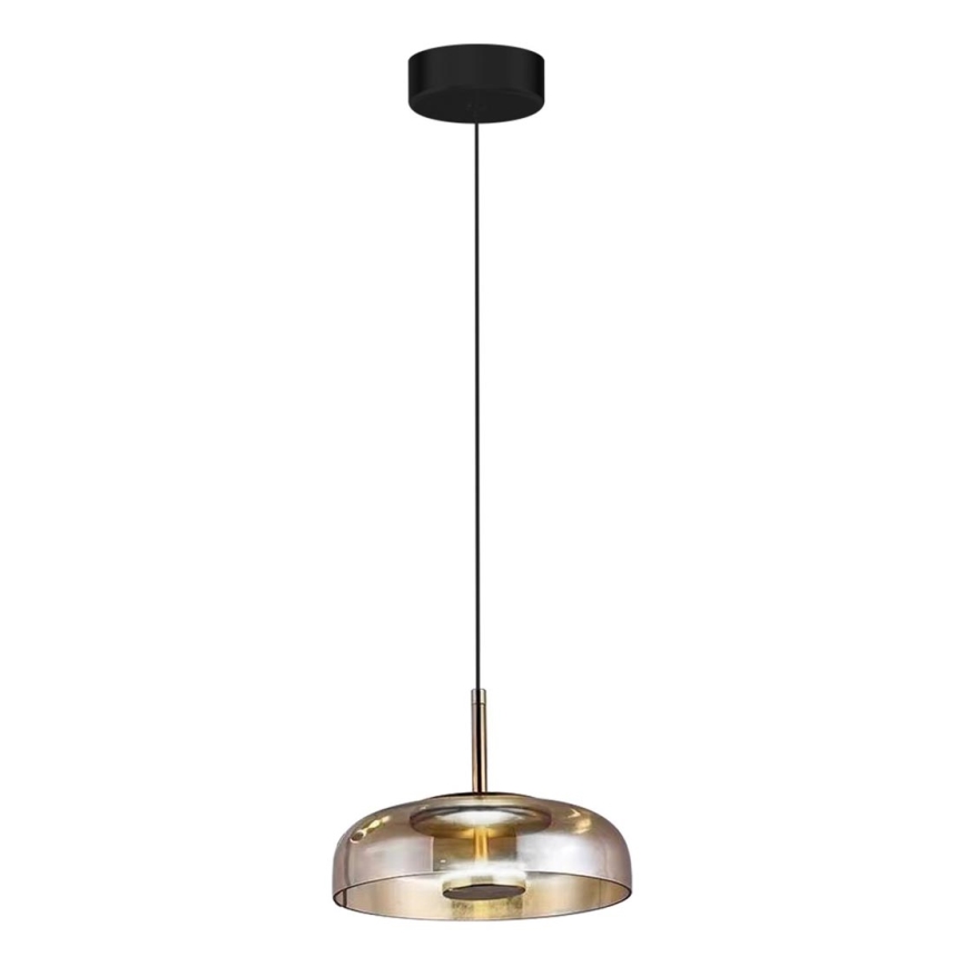 LED Lustra ar auklu VETRO LED/6W/230V bēša/melna