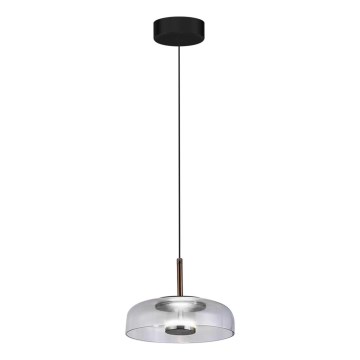 LED Lustra ar auklu VETRO LED/6W/230V pelēka/melna
