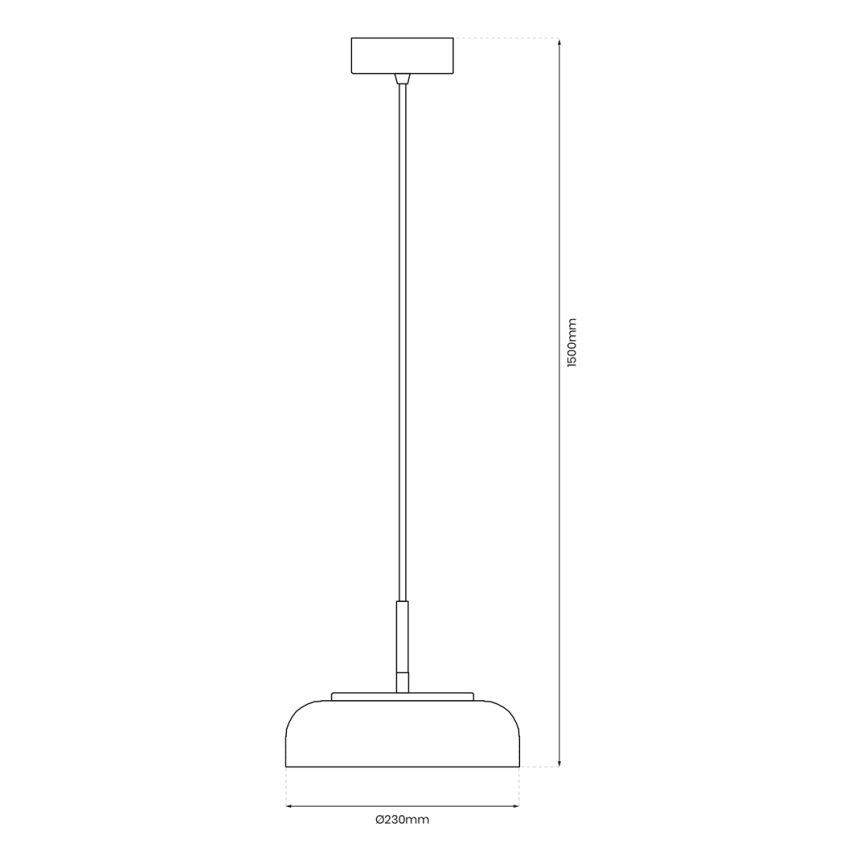 LED Lustra ar auklu VETRO LED/6W/230V pelēka/melna